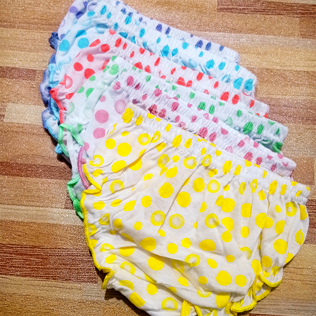Polka Dot” Baby Panties 6 pcs Pack 